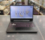 ASUS TUF Gaming A15 FA506IH laptop shown open and closed with 144Hz display, RGB keyboard, ports, Windows system specs, batte