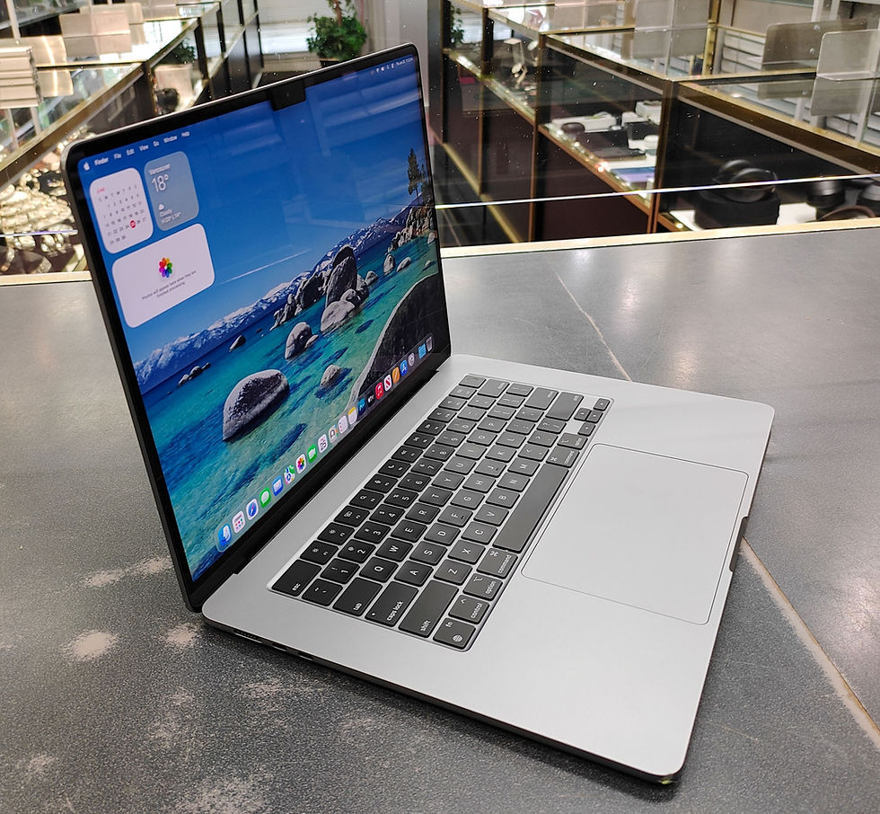 Thumbnail: Apple MacBook Air 15-inch A3114 2024 in Space Grey with M3 chip, 8GB RAM, 256GB SSD, 96% battery health, with Apple charger