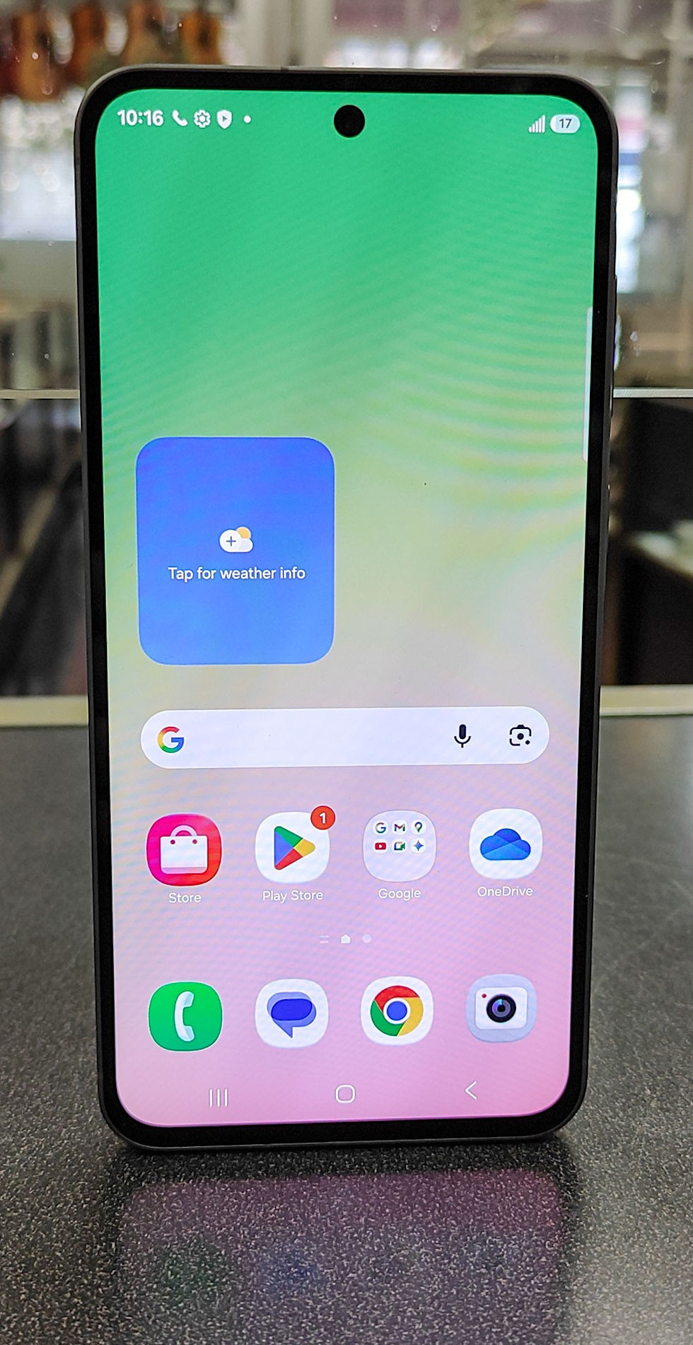 Samsung Galaxy A56 5G 128GB Awesome Graphite unlocked smartphone in great condition with clear protective case