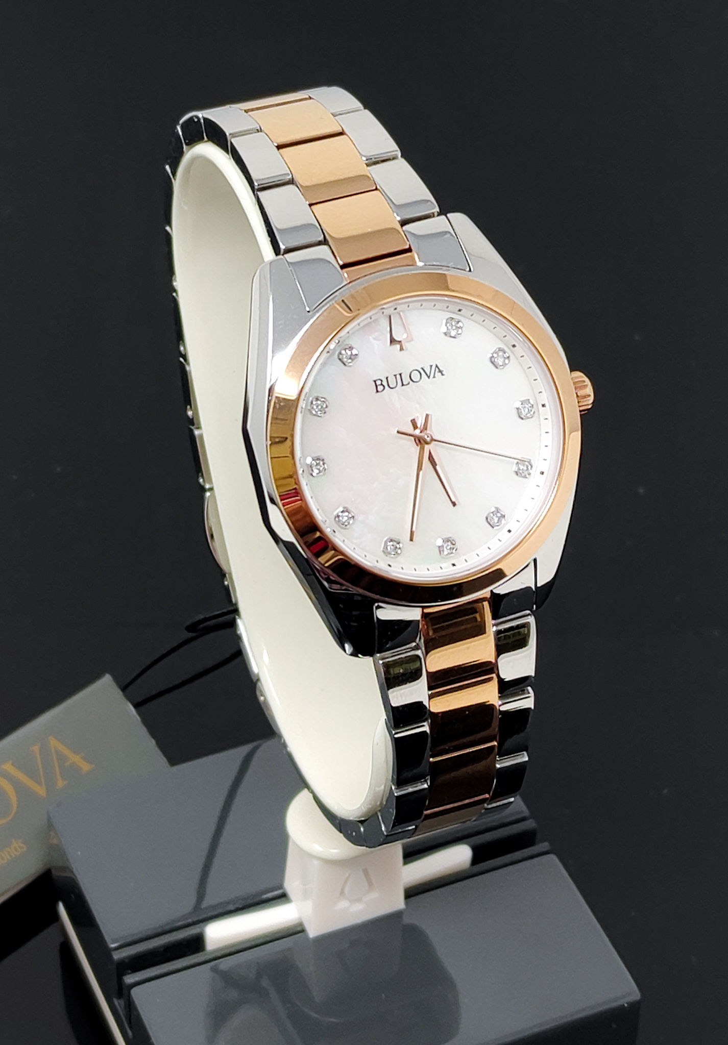 Bulova Surveyor Diamond Two-Tone Ladies' Watch