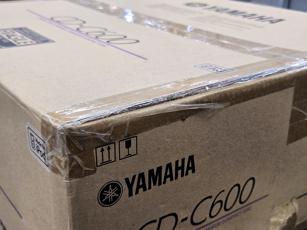Thumbnail: Yamaha CD-C600 5-disc CD changer in original open box with factory inner packaging and sealed accessory pack