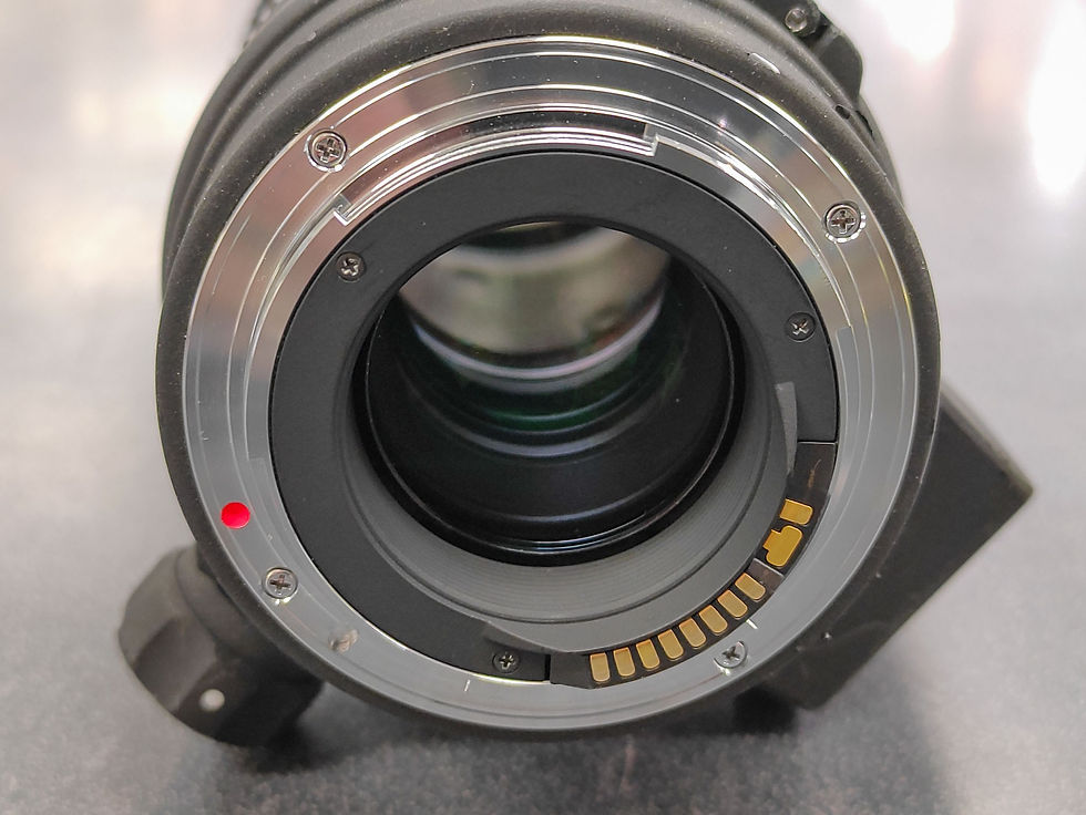 Thumbnail: Sigma 70–200mm f/2.8 Canon EF telephoto lens with tripod collar and front and rear caps