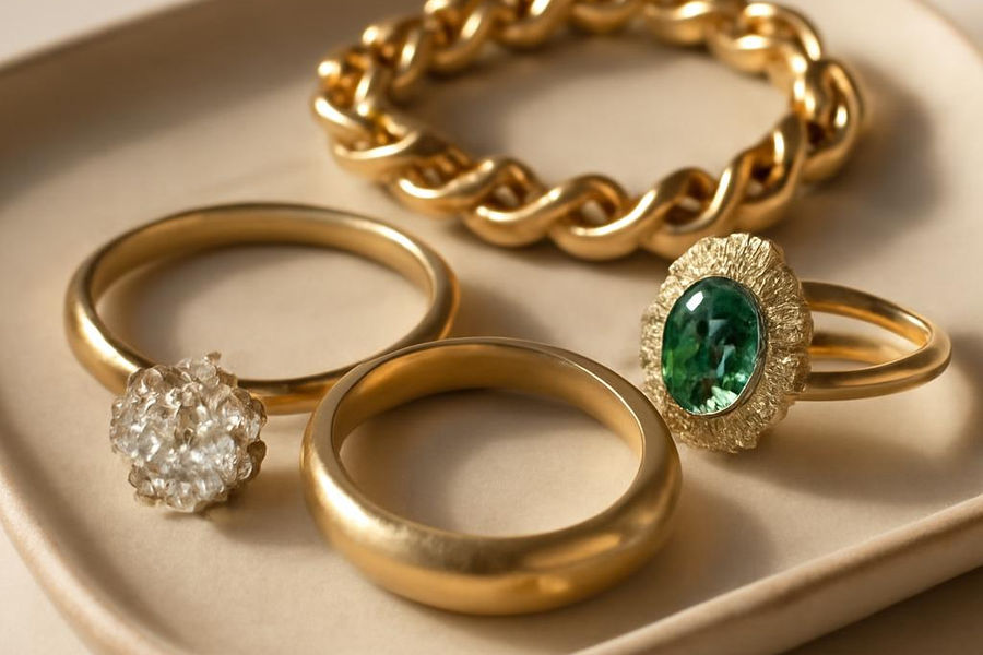Image for: Do diamonds or gemstones add value when selling gold jewelry?