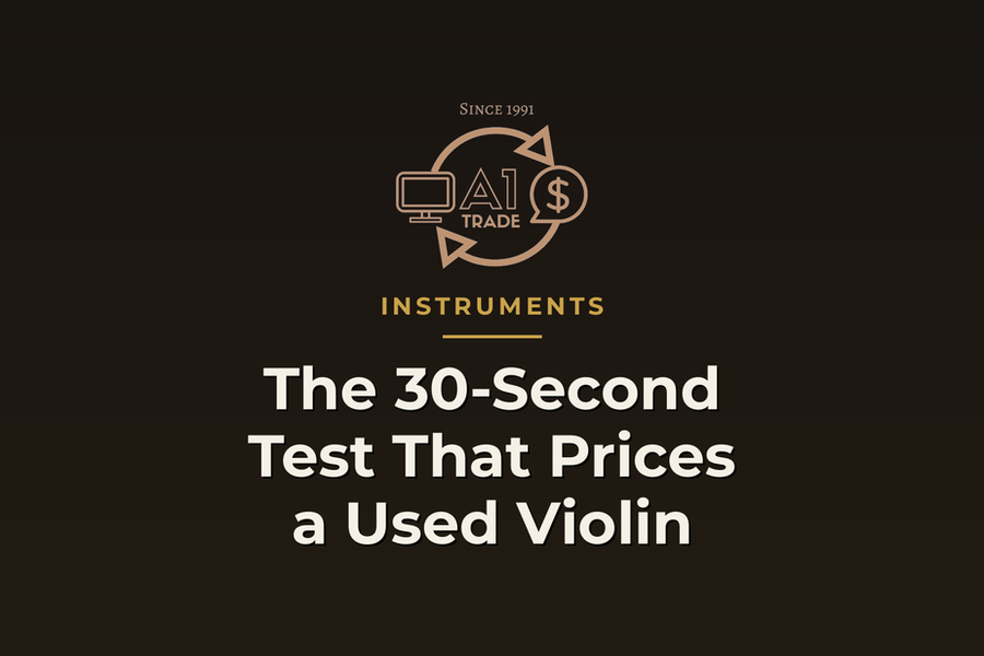 Image for: The 30-Second Test That Prices a Used Violin