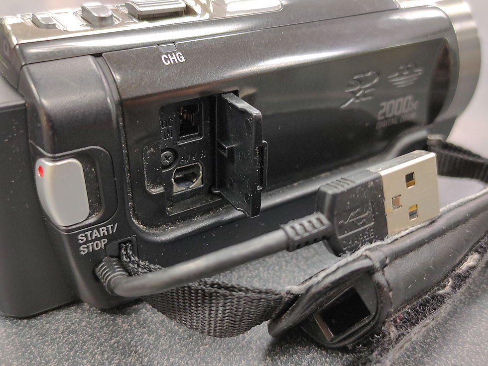 Thumbnail: Sony DCR-SX45 Handycam camcorder with flip-out touchscreen, Carl Zeiss lens, original battery and charger