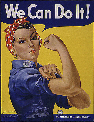 The yards on the west coast were integrated. Thousands of workers were African American and Hispanic. Twenty-five percent of the workforce were women, living up to the familiar icon "Rosie the Riveter." And although it was not easy, great strides were made for and by labor, civil rights, and women.