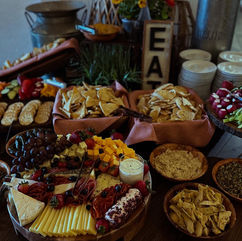 Abundant grazing table for a large reception