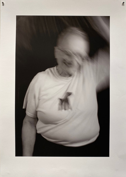 Day Wheeler, self-portraits, blur, black and white photography