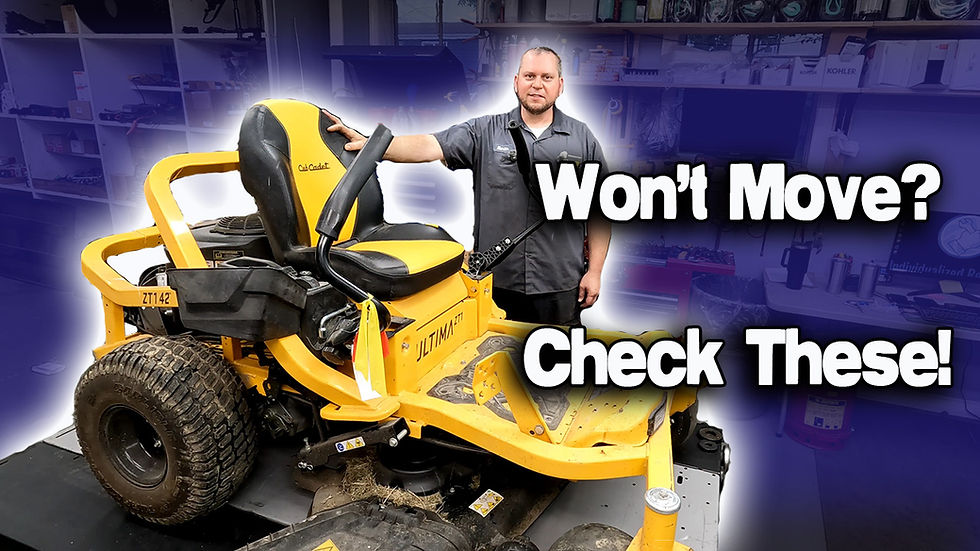 Cub Cadet Zero Turn Won't Move? Check These!