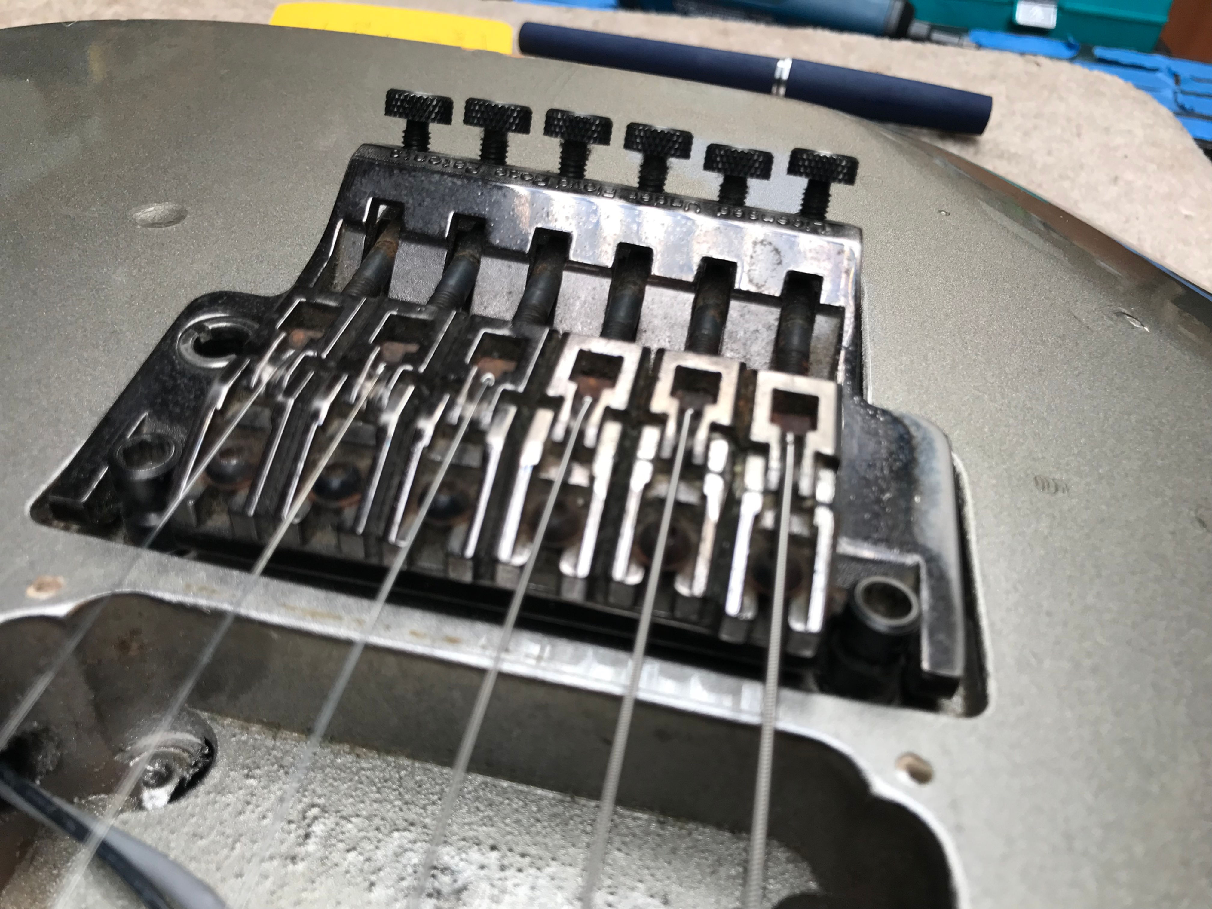 Trem set up (Floyd Rose locking style)