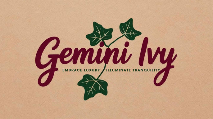 Gemini Ivy luxury handcrafted self-care products logo