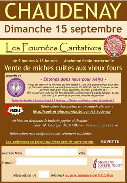 Fournées Caritatives en septembre