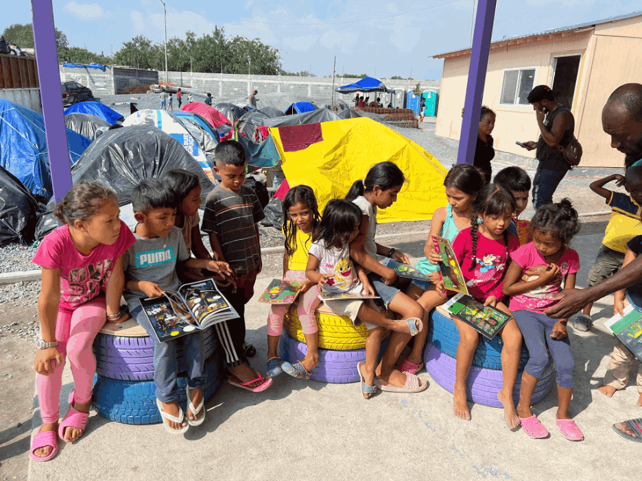 Old Tires Make New Libraries