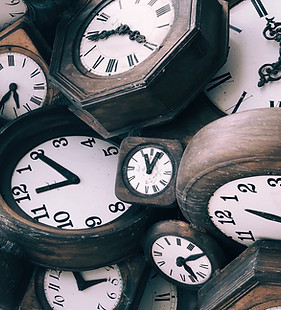 Time passing - Vintage Wood Clocks