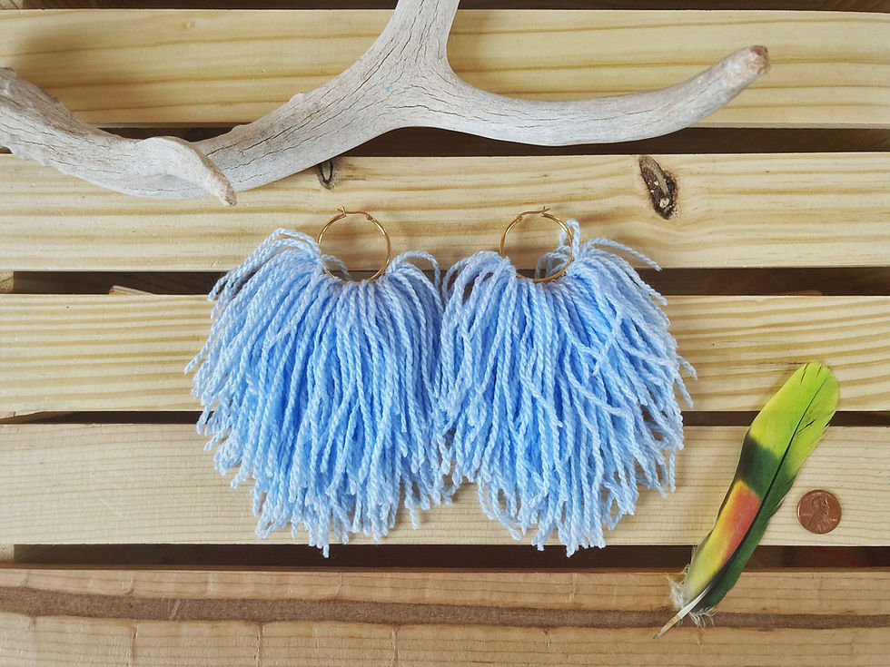 Thumbnail: Wholesale Fringe Hoop Earrings