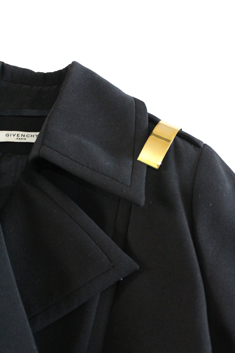 Thumbnail: 𝗚𝗜𝗩𝗘𝗡𝗖𝗛𝗬 𝗙𝗔𝗕𝗥𝗜𝗖 COAT WITH GOLD BARS