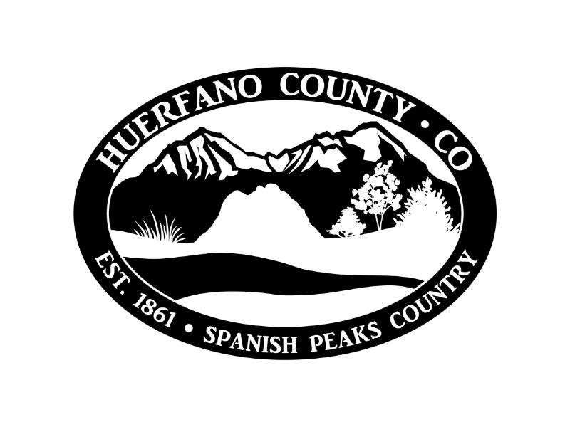 Huerfano County (Walsenberg) Logos B&W