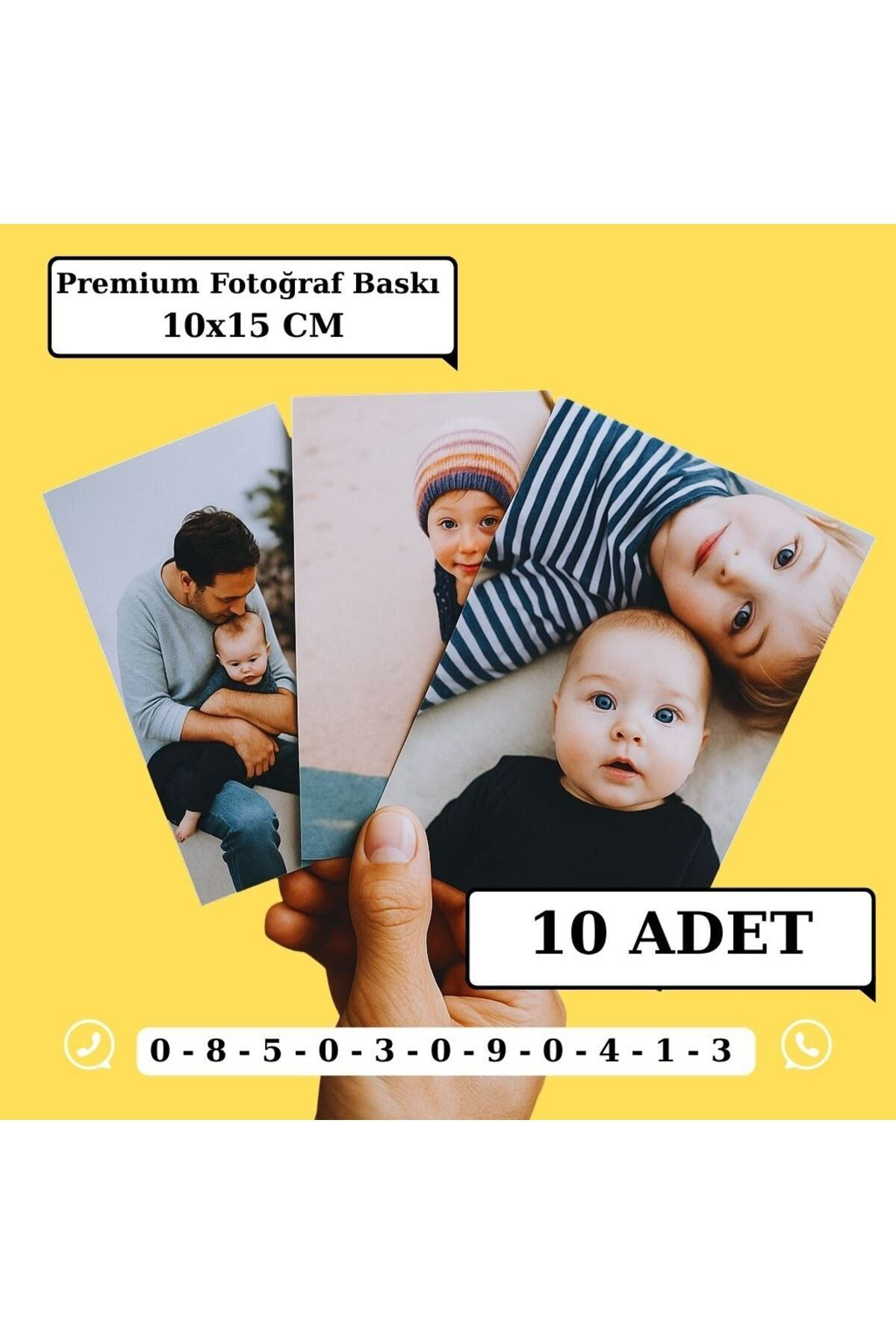 Kişiye Özel Premium Fotoğraf Baskı 10 Adet (10X15) Cm