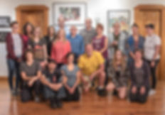 art gallery members and interns
