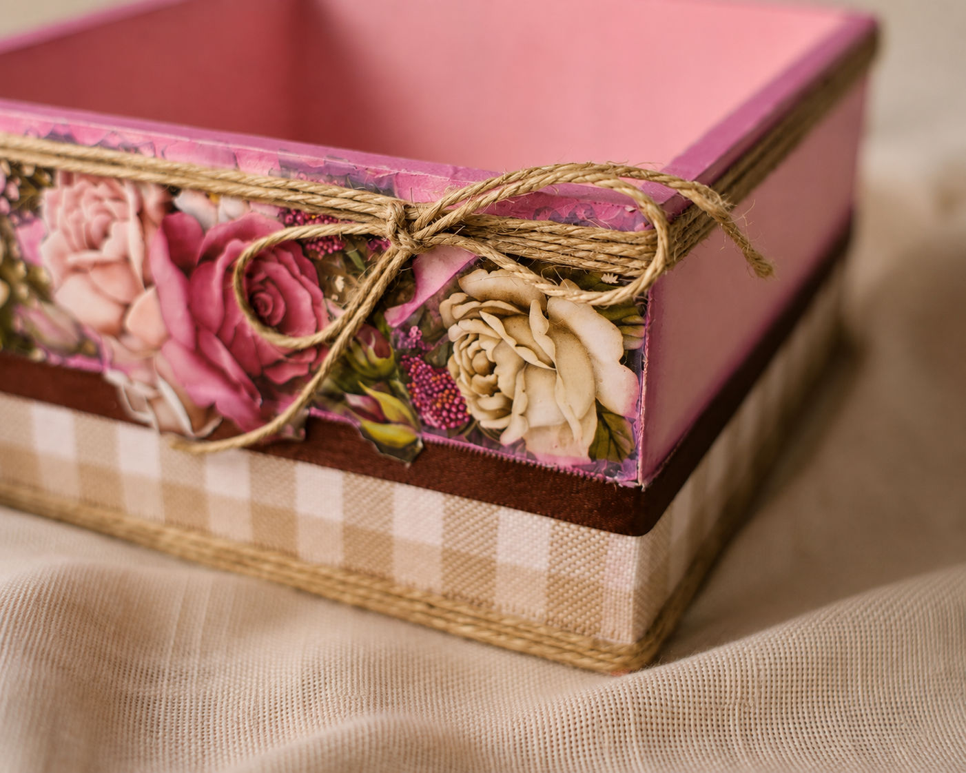 Cachepô Laço de Rosas — foto 2