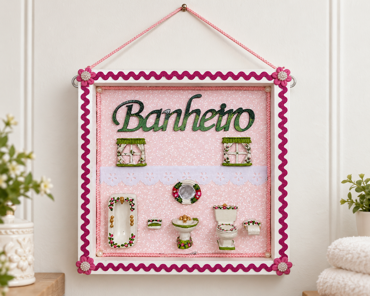 Placa Cantinho do Banho