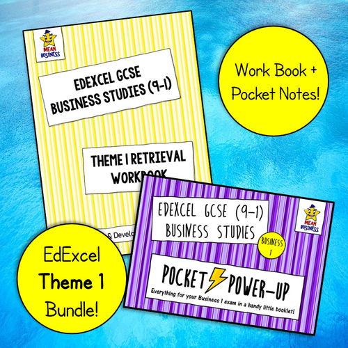 EdExcel GCSE Business Theme 1 Bundle (Pocket Notes + Retrieval Booklet ...