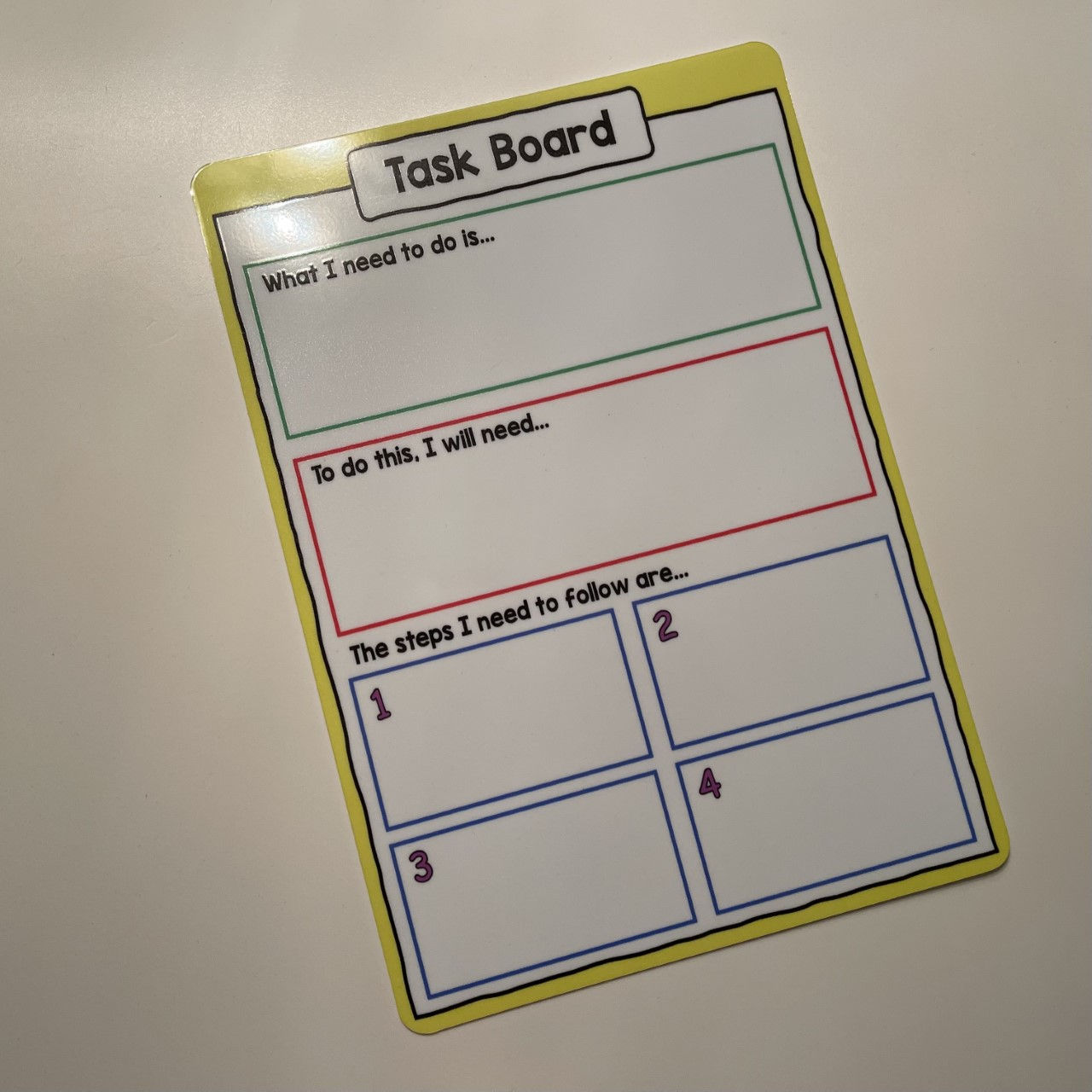 SEND A4 Task Whiteboard