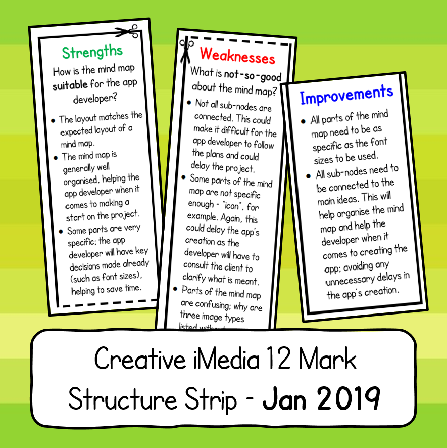 R081 - 12 Mark Structure Strip (January 2019 Paper)