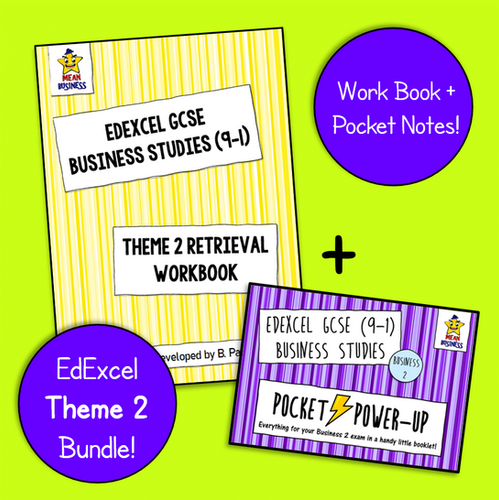 EdExcel GCSE Business Theme 2 Bundle (Pocket Notes + Retrieval Booklet ...