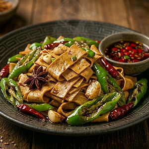 Tofu Skin with Pepper