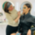 AR makeup students work
