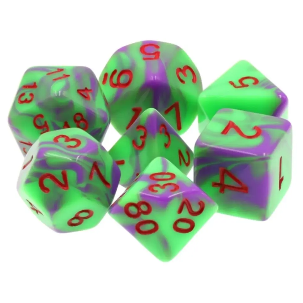 Thumbnail: Goblin Goo - Acrylic Dice Set