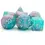 Thumbnail: Pink and Green Seabed Treasure - Acrylic Dice Set