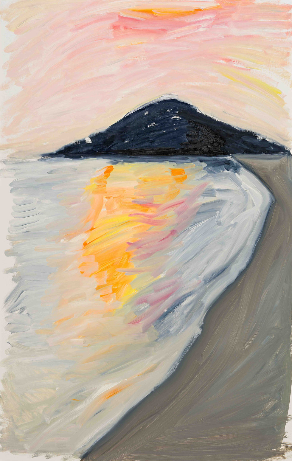 유현경 You Hyeonkyeong, 바닷가에 가는 꿈, Dream of going to the beach, 2024, Oil on canvas, 94 x 59.