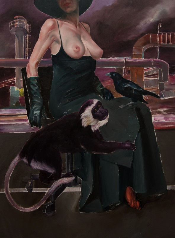 Adrian Iurco, One Joyful Day, 2025, Oil on canvas, 160 x 120 cm, 63 x 47 in