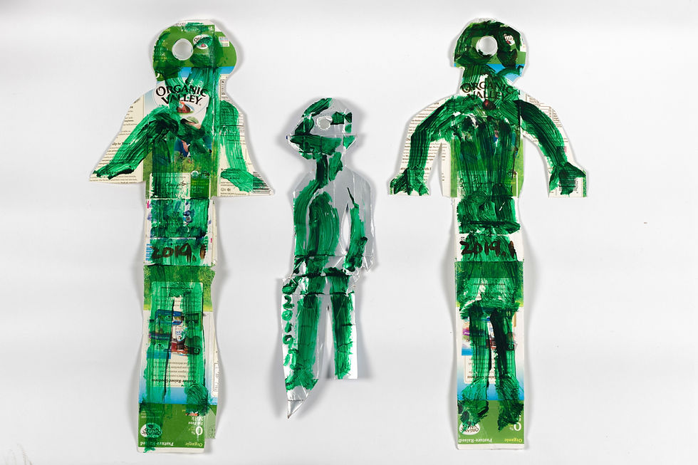 서용선, 가족 Family, 62.8x26.8cm(좌), 46x13