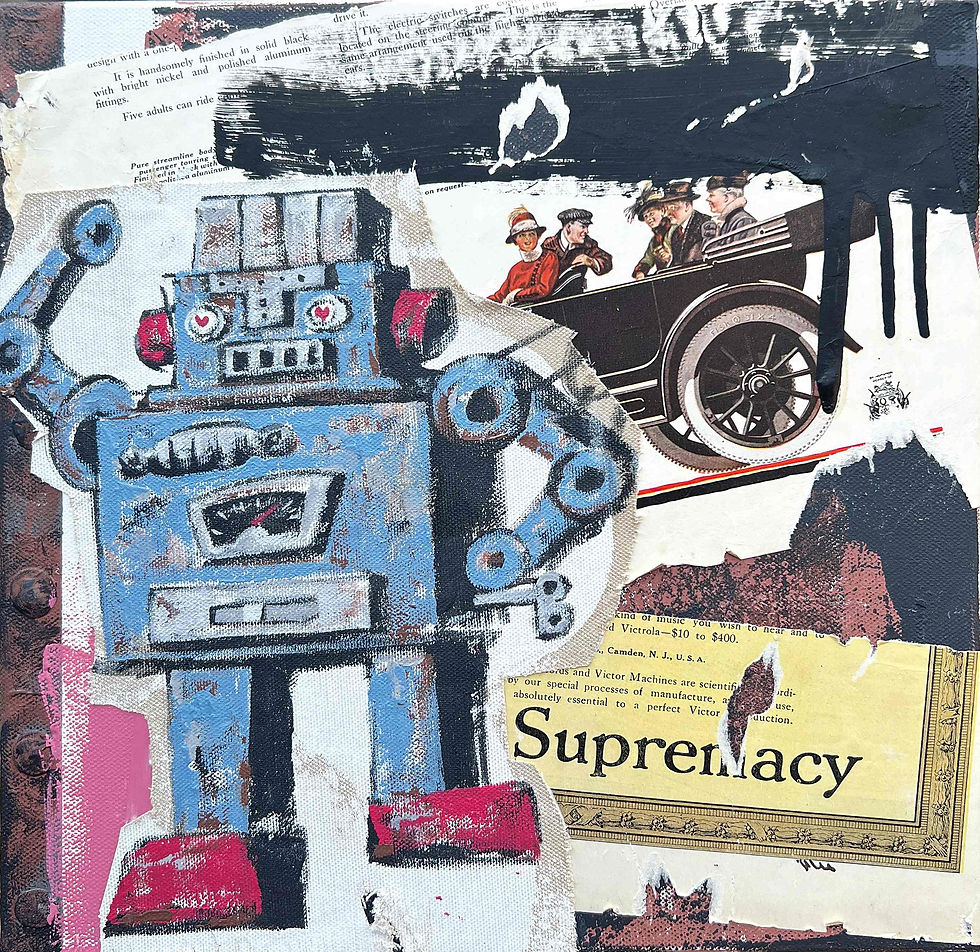 Finding myself series 12, 2025, acrylic on canvas, 12.2x12.2in