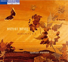 cd ROPARTZ Intégrale des quatuors à cordes (vol1): quatuors no2 et 3 par le quatuor Stanislas