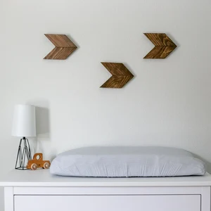 Small Wood Chevron Wall Art Etsy