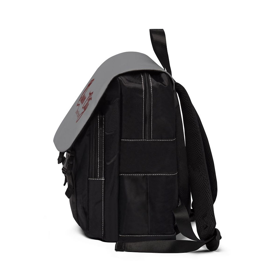 Thumbnail: Grey Unisex Casual Shoulder Backpack