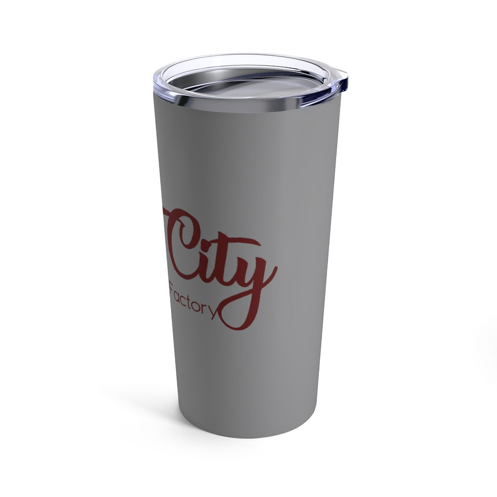 Thumbnail: Burgundy QCDF Grey Tumbler 20oz