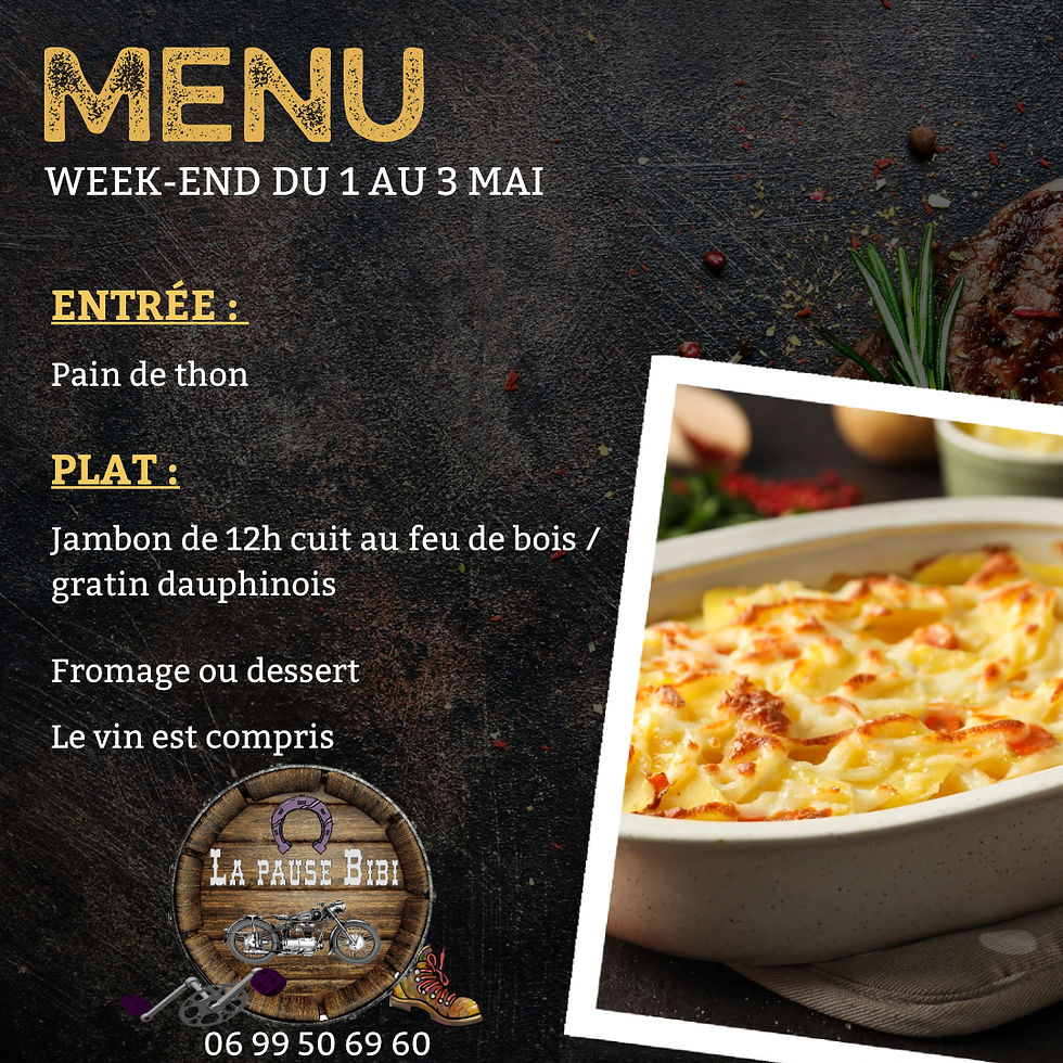 Du 1er au 3 mai🤩