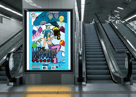 mermaid parade poster 