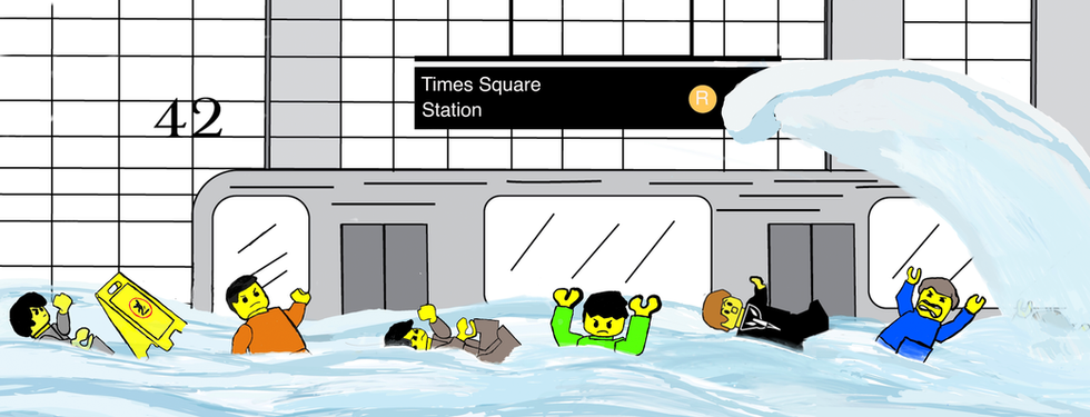 MTA weather conditions poster 