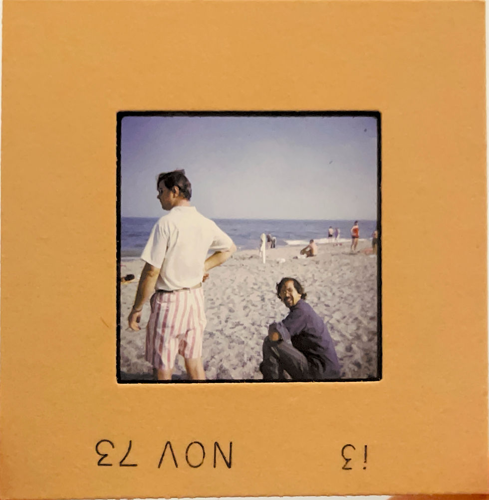 Men on Beach - November '73 - no. 13
