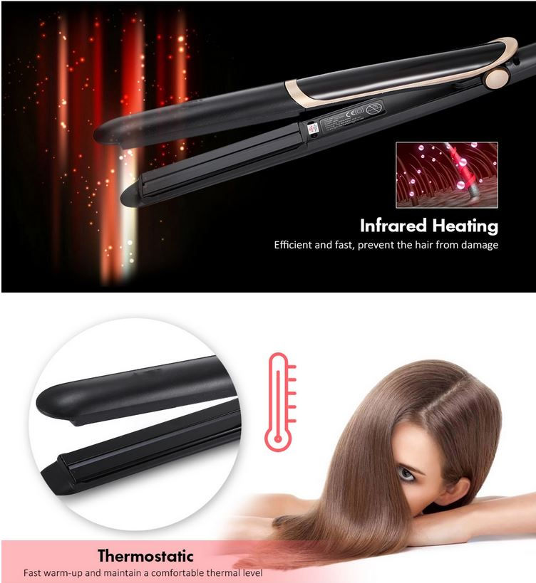 Thumbnail: Kemei Stijltang Hair Dryer Straightener Curler Professional iron