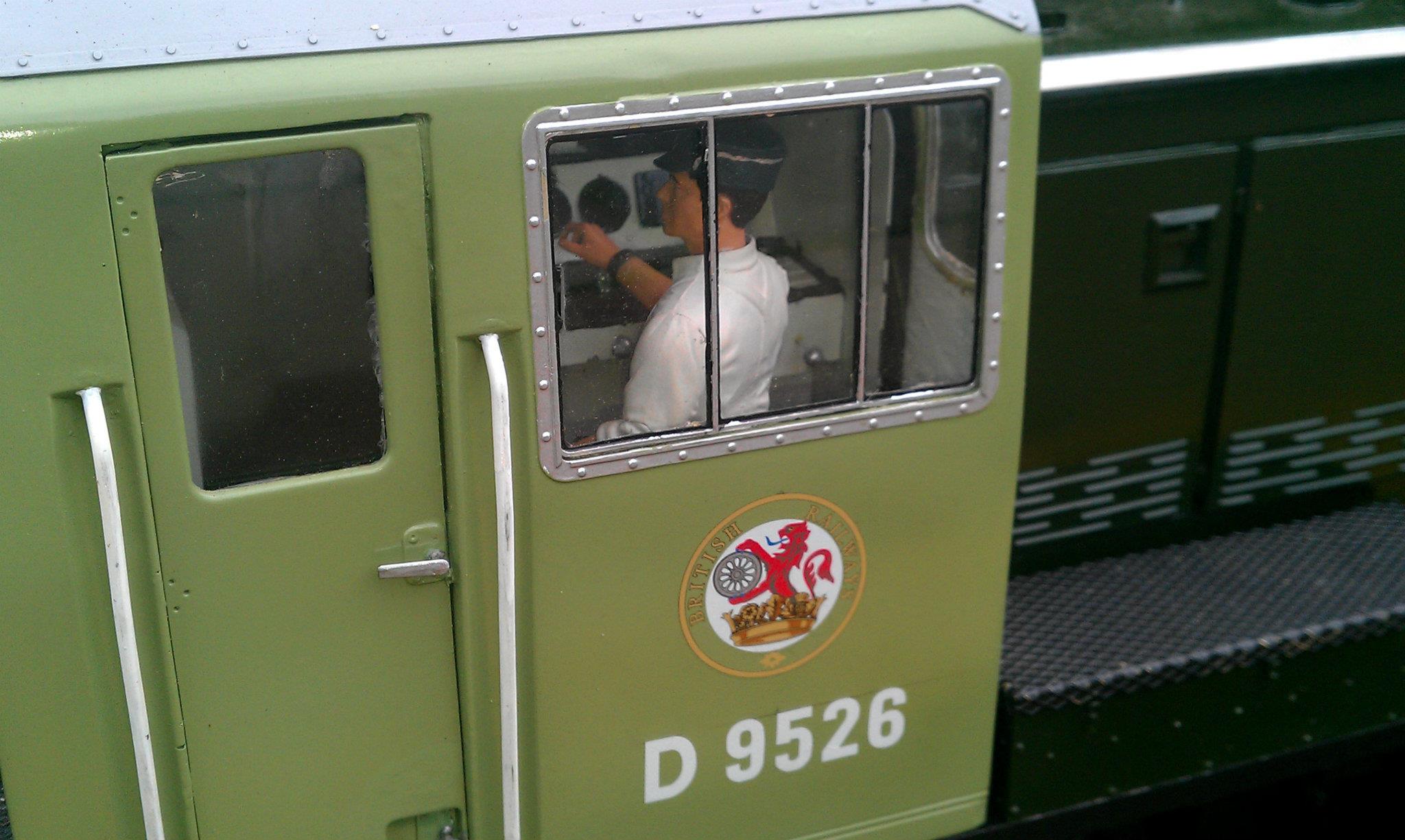 Cab and body details on Class 14 D9526.