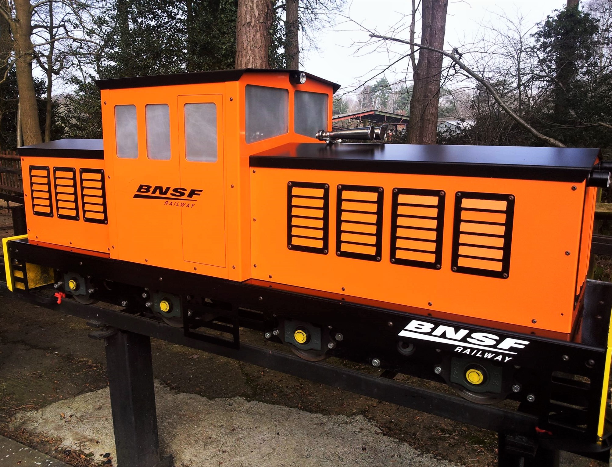 Titan in an orange livery