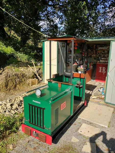A completed Southern green Hefty on a garden railway. Photograph from the Phoenix company archive; photographer not recorded.