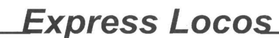 Express Locos in bold italic lettering, reproduced from its 2001 advertisement